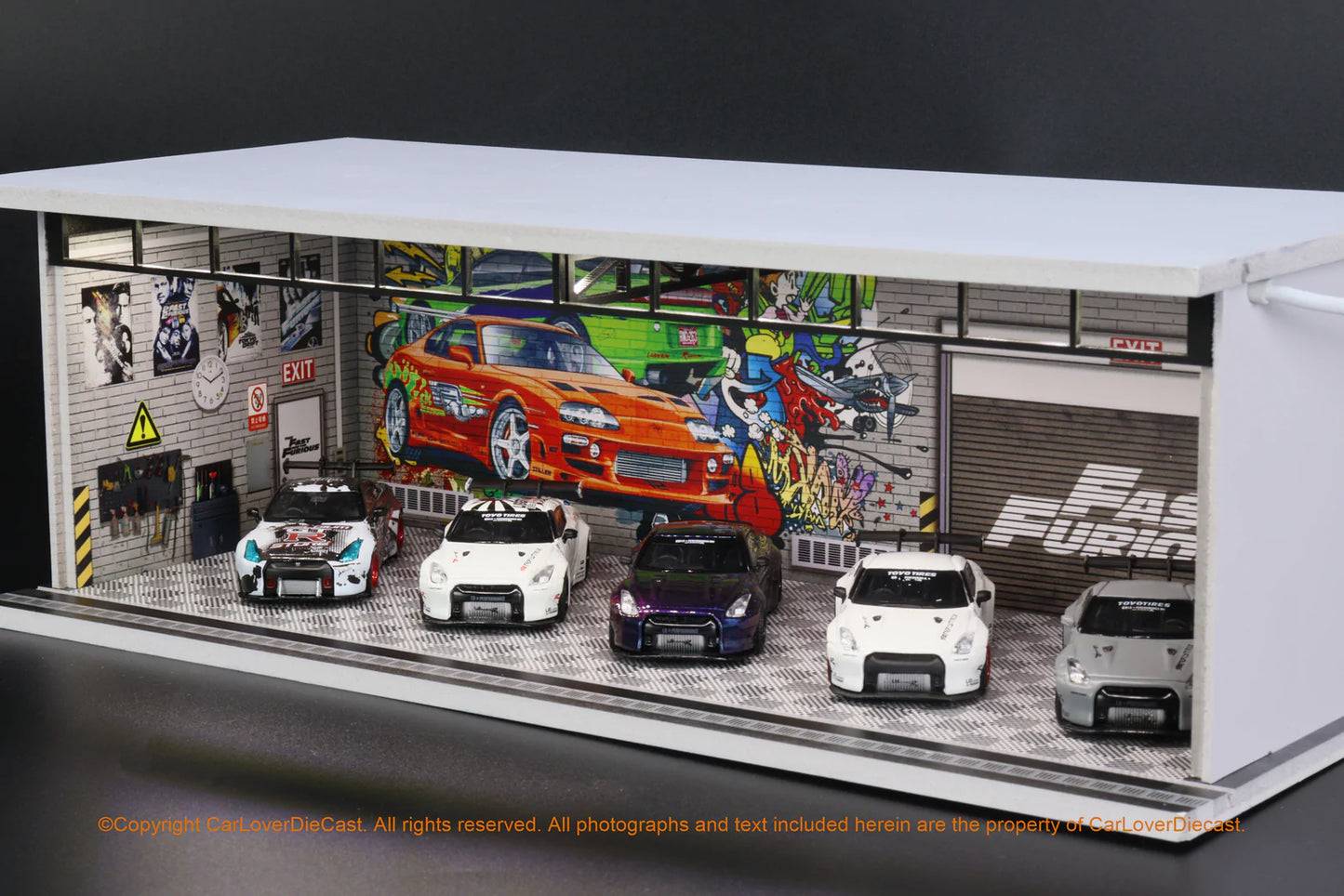 G-Fans Diorama Fast & Furious Garage (car models and figures NOT included)