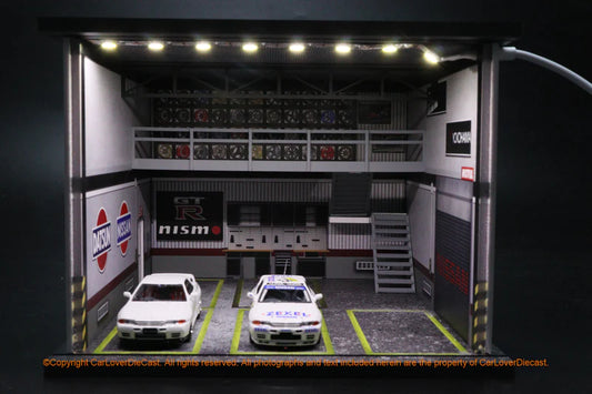 (Preorder) G-Fans Diorama Nissan Garage (car models and figures NOT included)