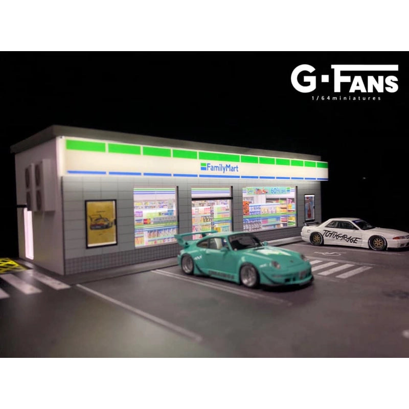 (Preorder) G-Fans Family Mart Diorama (car models and figures NOT included)