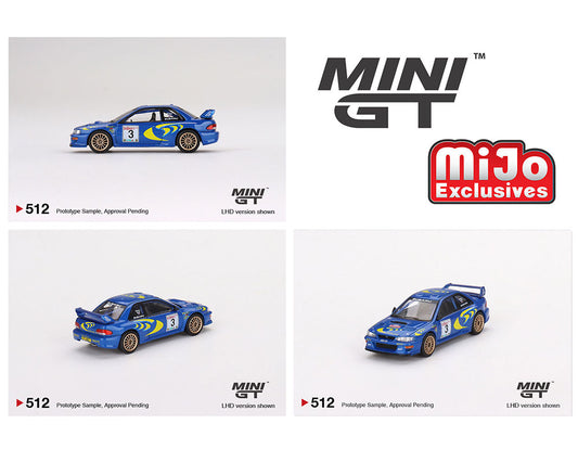 Mini GT 1:64 Subaru Impreza WRC97 1997 Rally Sanremo Winner #3 New Tooling