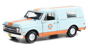 Running on Empty - 1968 Chevrolet C-10 with Camper Shell - Gulf Oil (Diecast Car) 1:24 Scale
