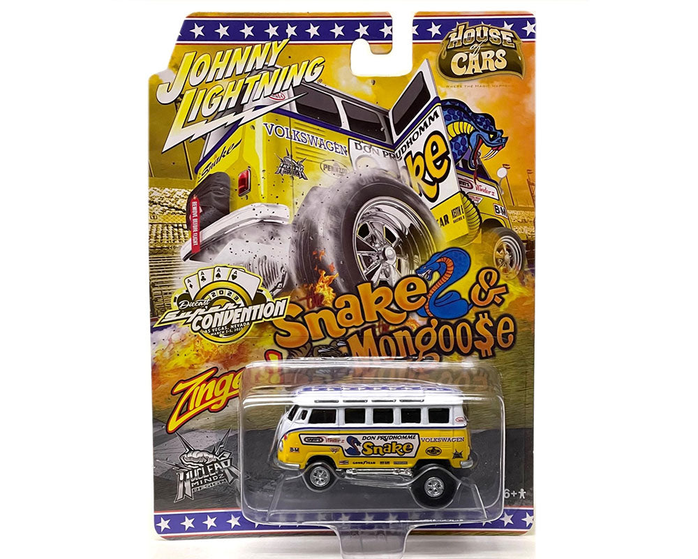 Johnny Lightning 1:64 Supercon 2023 Exclusive Zinger Volkswagen Snake Bus