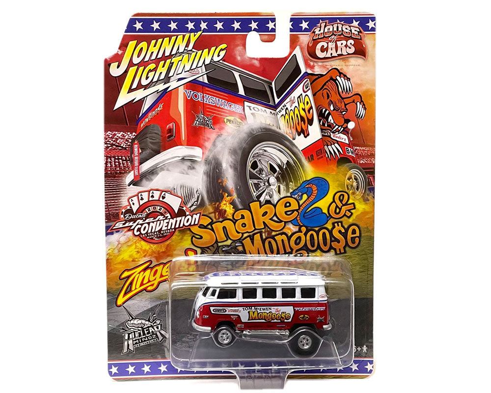 Johnny Lightning 1:64 Supercon 2023 Exclusive Zinger Volkswagen Mongoose Bus