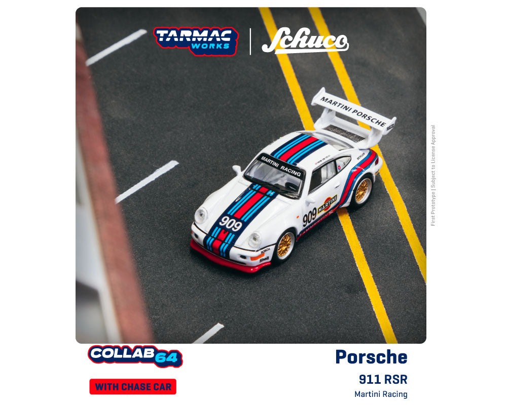 Tarmac Works 1:64 Porsche 911 RSR Martini Racing